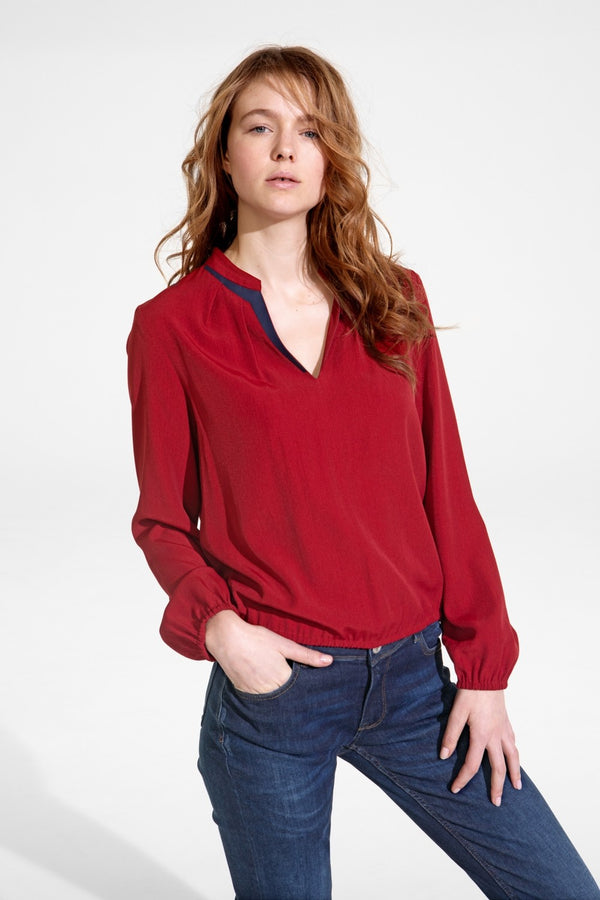 Blouse Manches 3/4 Cop Copine Taille 36 Multicolore - Occasion Très Bon état